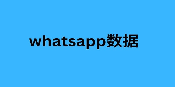 whatsapp数据